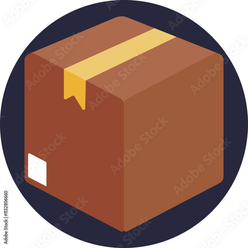 A simple, compact icon depicting a box with a lid closing shut, signifying the action of sealing or closing a container.