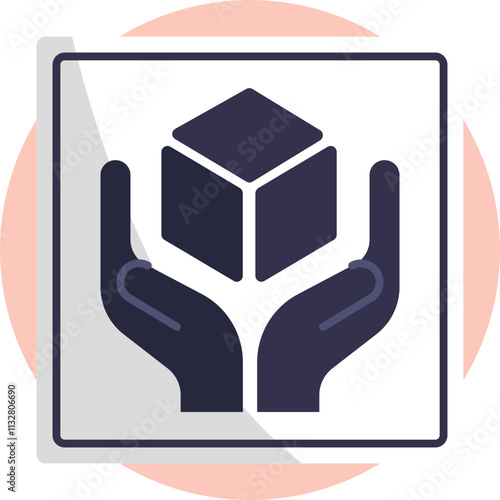A clear visual warning symbol, designed to signify that the contents of the package are fragile and should be handled with care.