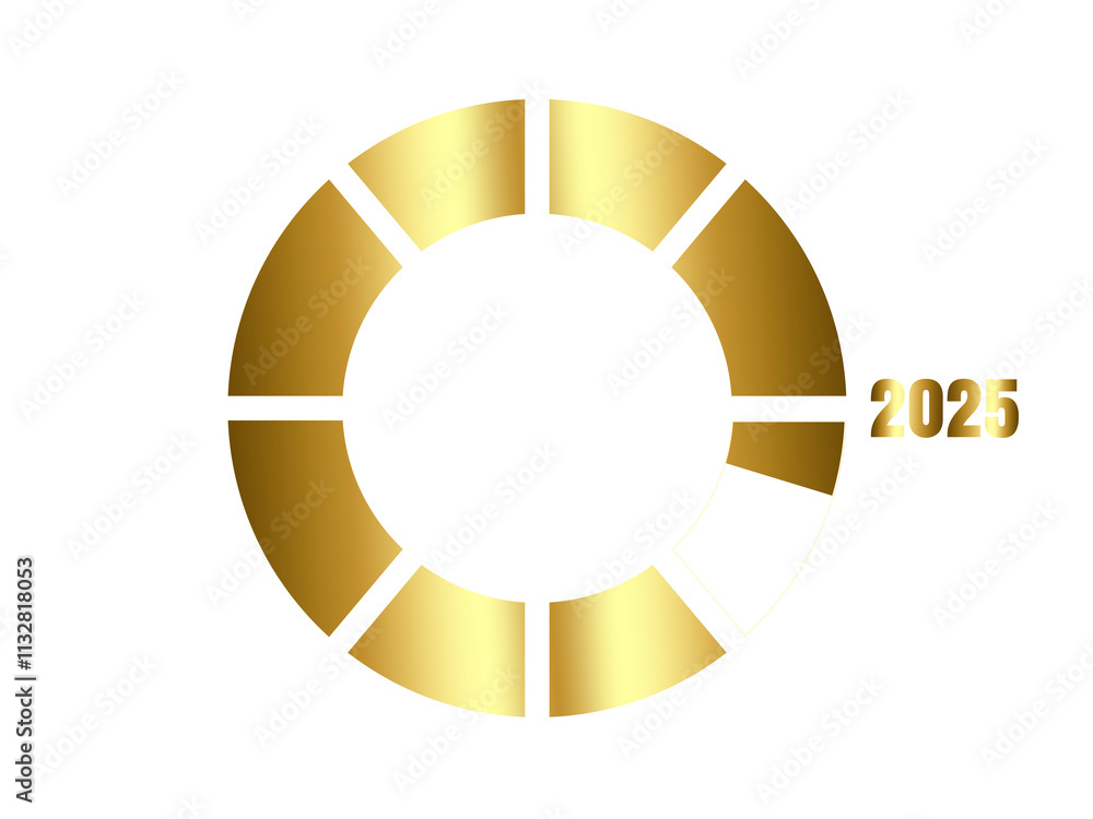 Naklejka premium gold coin with number one