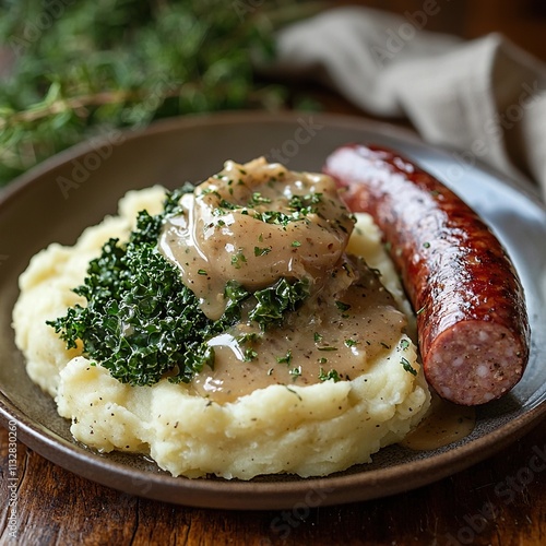 stamppot dutch mashed vegetables photo