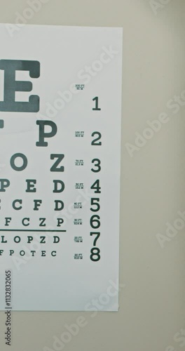 Close-Up of Phoropter and Eye Chart: Optometrist's Tools for Vision Testing