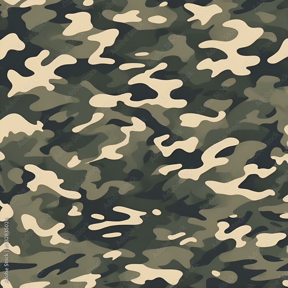 Naklejka premium camouflage seamless pattern