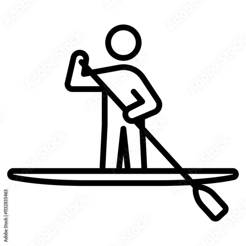 Paddleboarding icon