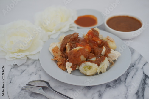 Siomay, Indonesian traditional street food  photo