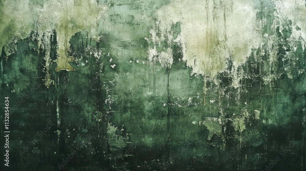 Fototapeta premium Green grunge background or texture