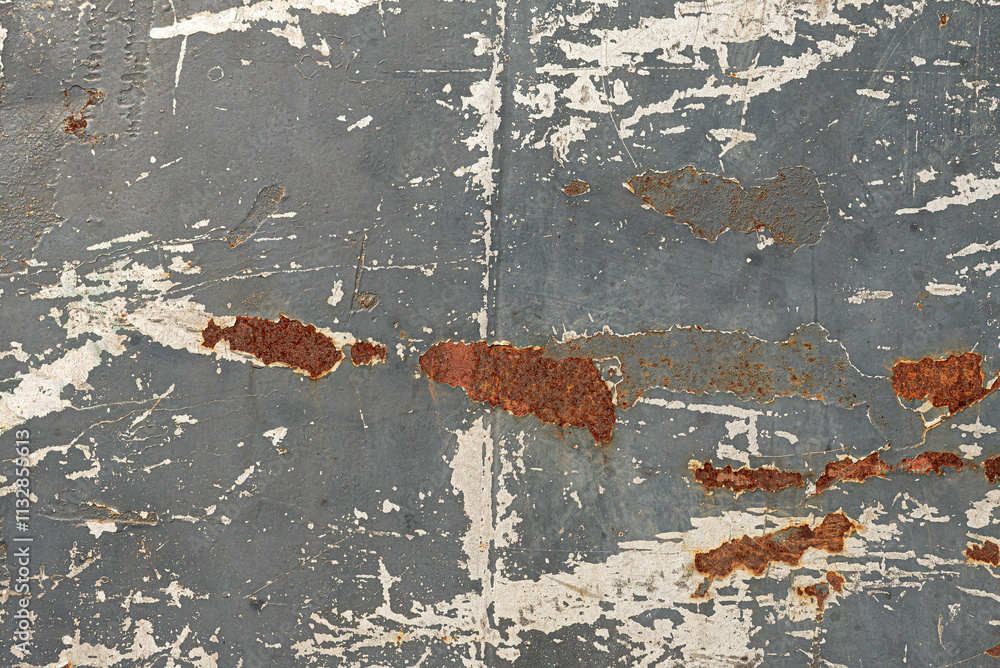 Old peeling paint on the wall as an abstract background.