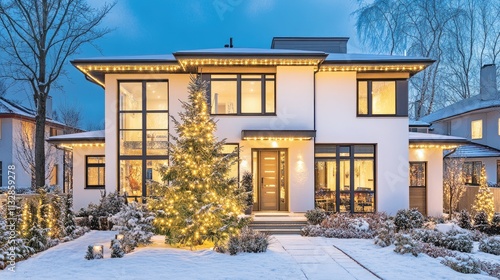 Modern Christmas background with sparkling golden particles, shimmering bokeh, and a magical festive feel