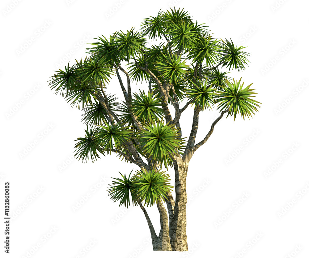 Fototapeta premium Isolated calathea plant. Calathea or Lutea is a plant that is usually planted for a hedge or decorative plant for house walls