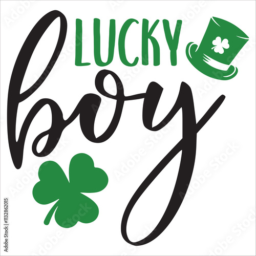 lucky boy.patrick's day.it is a svg st patrick's day's svg design for use anywhere