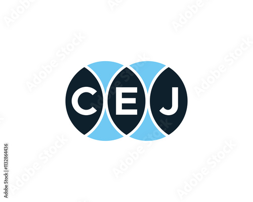 CEJ logo design vector template. CEJ photo