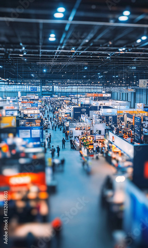 Wallpaper Mural Exhibition blur background of convention hall event for business of tech expo, trade fair, passenger terminal or museum gallery lobby with blurry interior large corridor hallway white room empty space Torontodigital.ca