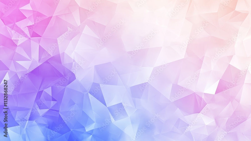 Fototapeta premium A colorful geometric abstract background with soft gradients.