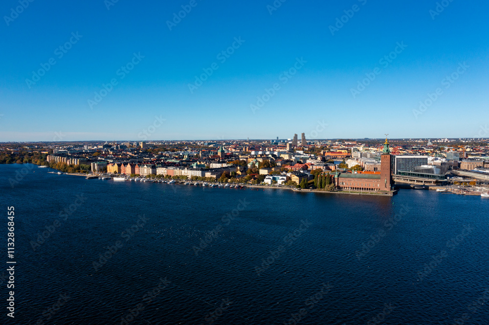 Obraz premium Stockholm aus der Luft