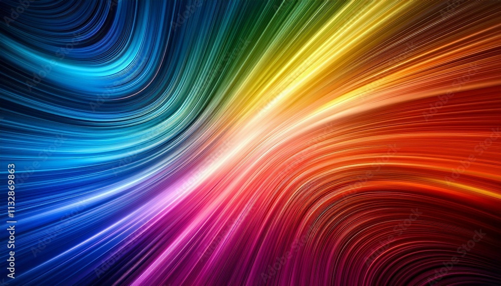 Obraz premium an abstract rainbow colored motion blur background image