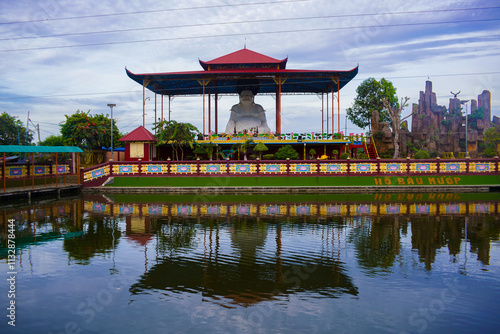 Ba Chua Xu Bau Muop Temple is located in Nha Bang ward, Tinh Bien town, An Giang province, Vietnam photo