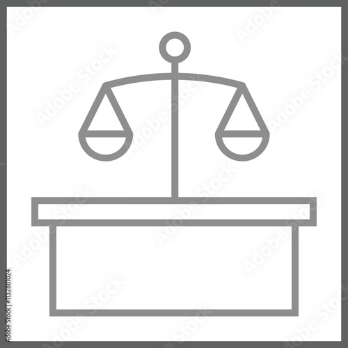 Courtroom icon Design