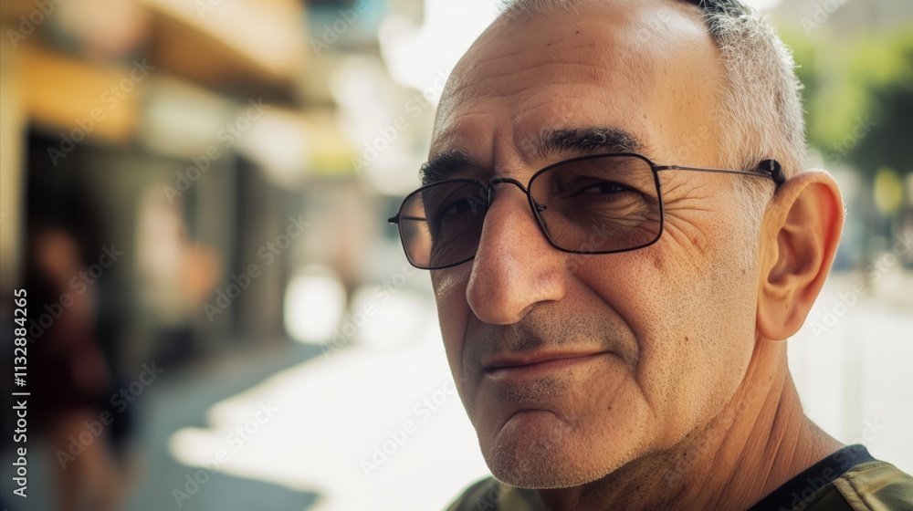 Fototapeta premium Man with glasses and a beard