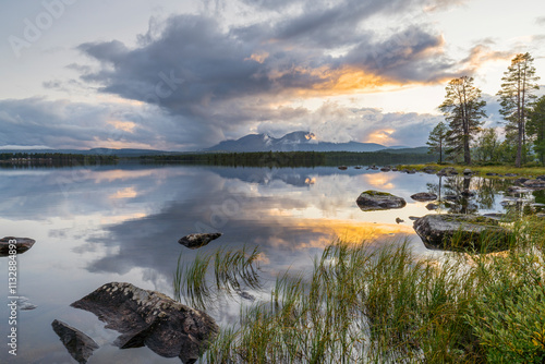 Obraz na plátně Isteren See, Björnberga, Innlandet, Norwegen