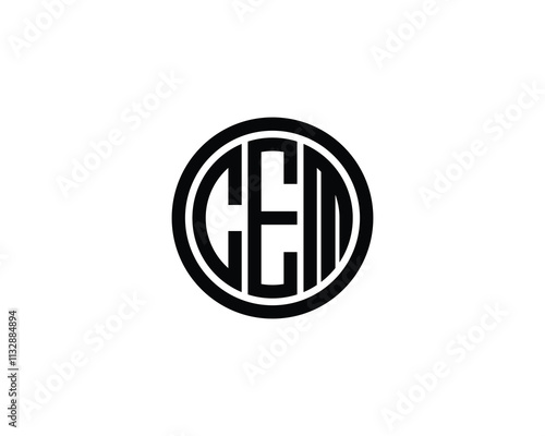 CEM logo design vector template. CEM photo