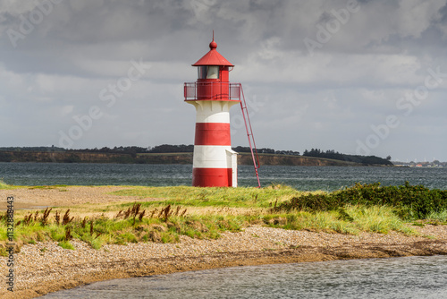 Grisetå Odde Leuchtturm, Oddesund, Struer, Ringkjobing, Dänemark. photo