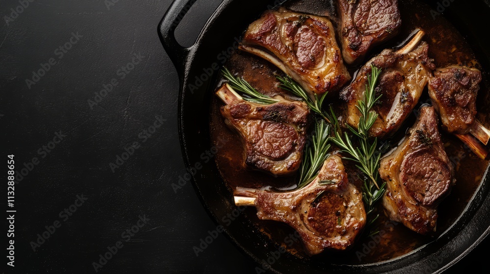Fototapeta premium Lamb Stew With Space For Text