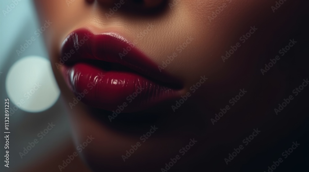 Obraz premium A beautiful woman's lips