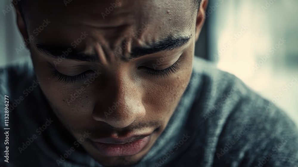 Fototapeta premium Parent Learning Devastating News with a Sorrowful Expression