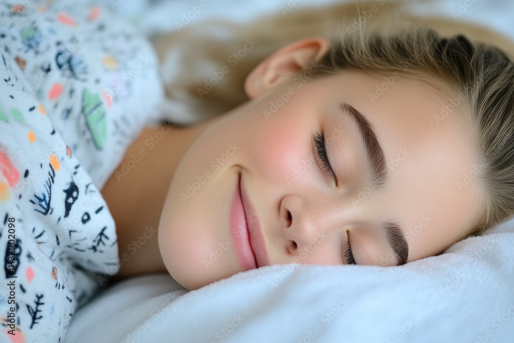 Obraz premium Serene woman enjoying a restful sleep