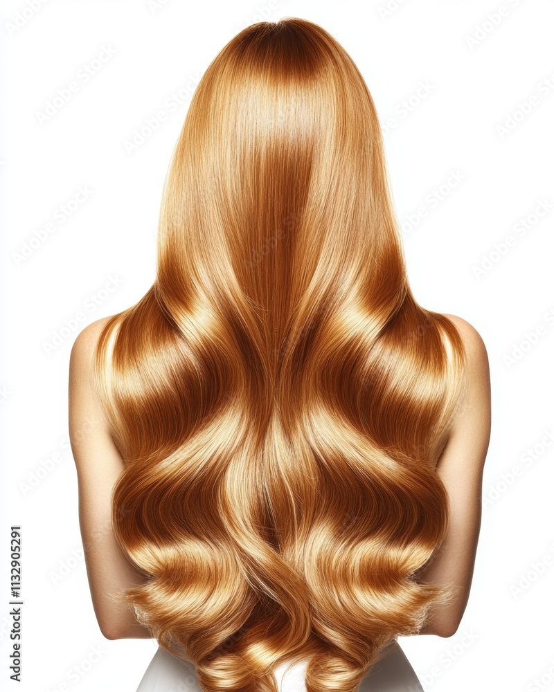 Fototapeta premium Long, Wavy, Light Brown Hair