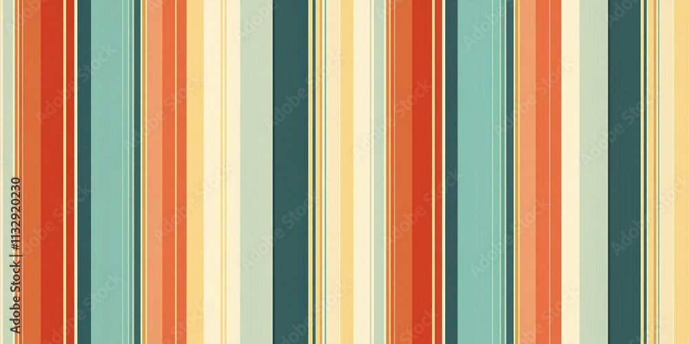 Fototapeta premium Colorful striped pattern designed with vibrant colors in a modern artistic style for decorative purposes