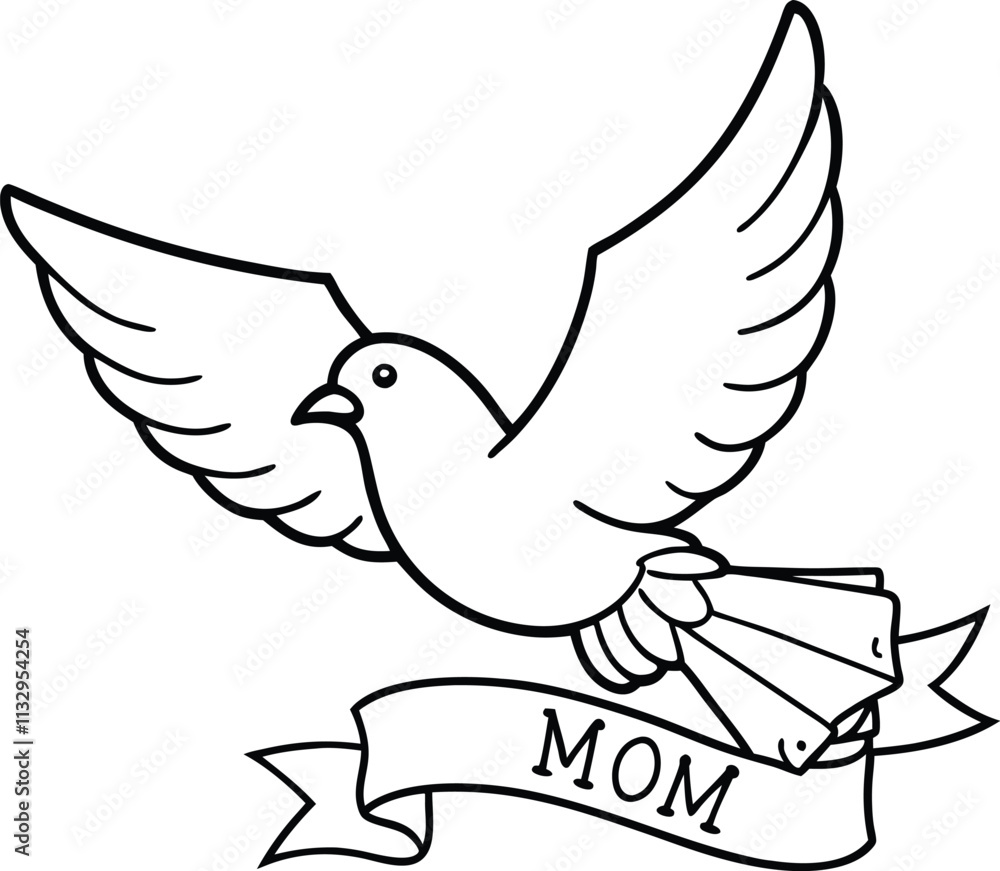 Obraz premium dove with peace sign