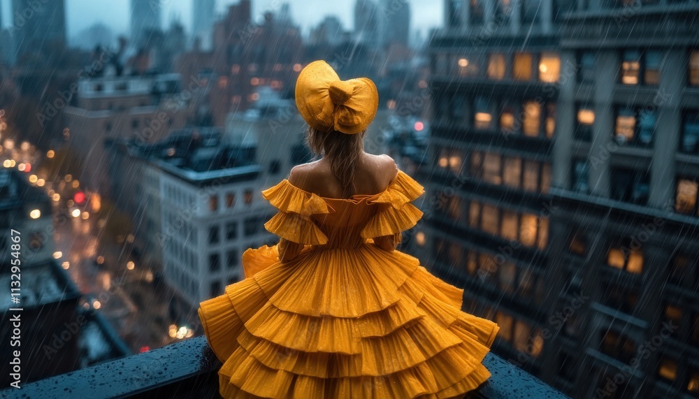 Fototapeta premium Experience the serene beauty of peaceful rain gently falling on a windowpane, fostering a sense of tranquility perfect for reflective self-care and stress management This image captures a moment of