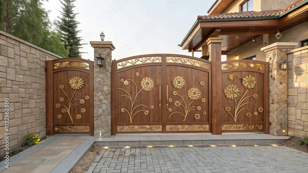 Obraz premium Designer Security Gates for Elegant Properties 
