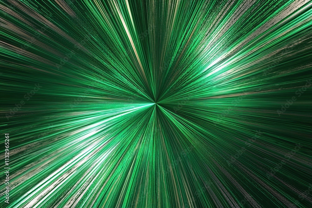 Obraz premium Bold Emerald Blast on Radiant Surface with Vibrant Tones and Texture
