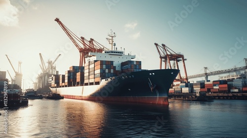 cranes in port