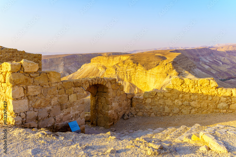 Ancient ruins of the Masada Fortress