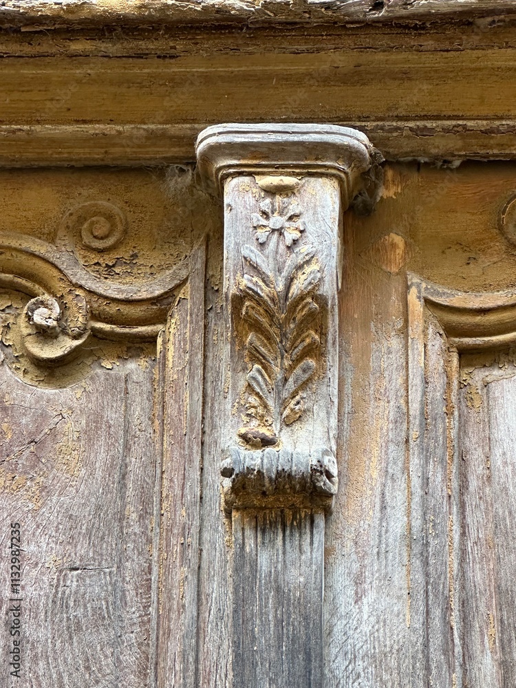 détail d'une porte d'entrée