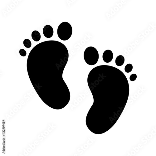 Baby feet icon