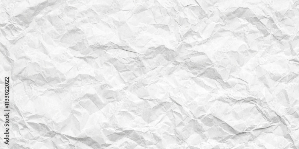 Fototapeta premium Crafting projects Crumpled white paper texture cente