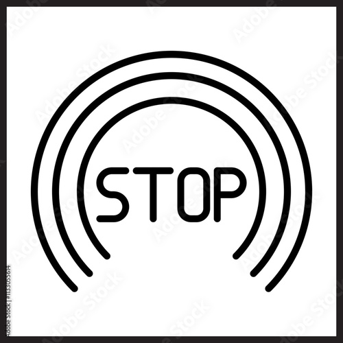 Stop icon design