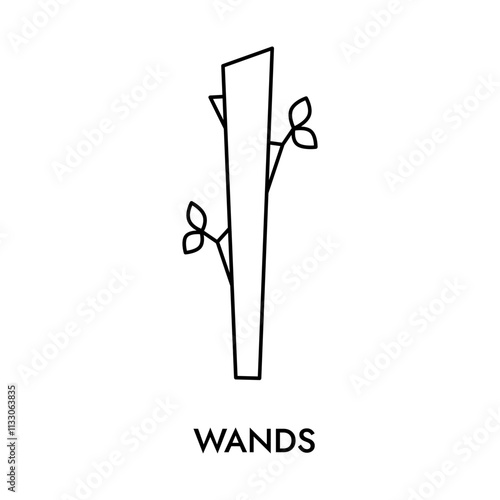 Wands, Tarot cards suit, minor arcana symbol