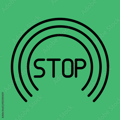 Stop icon design