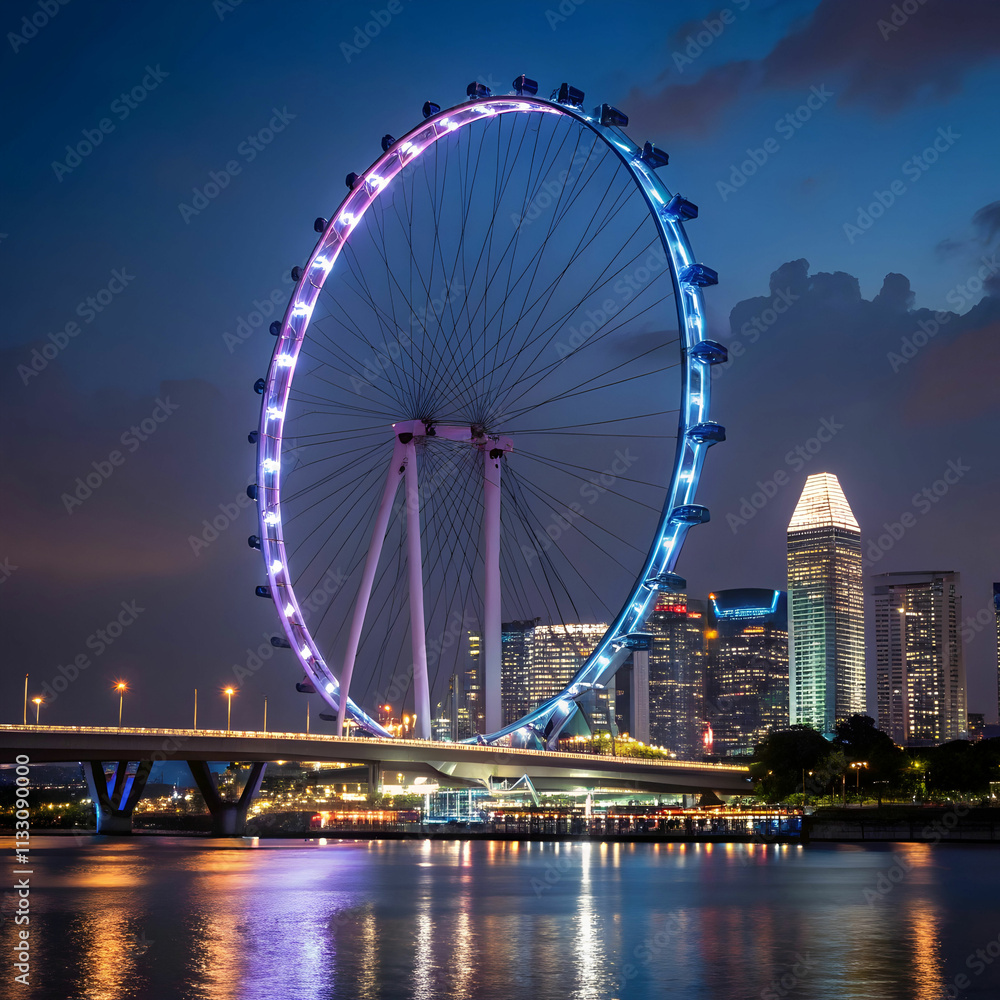 Obraz premium singapore flyer