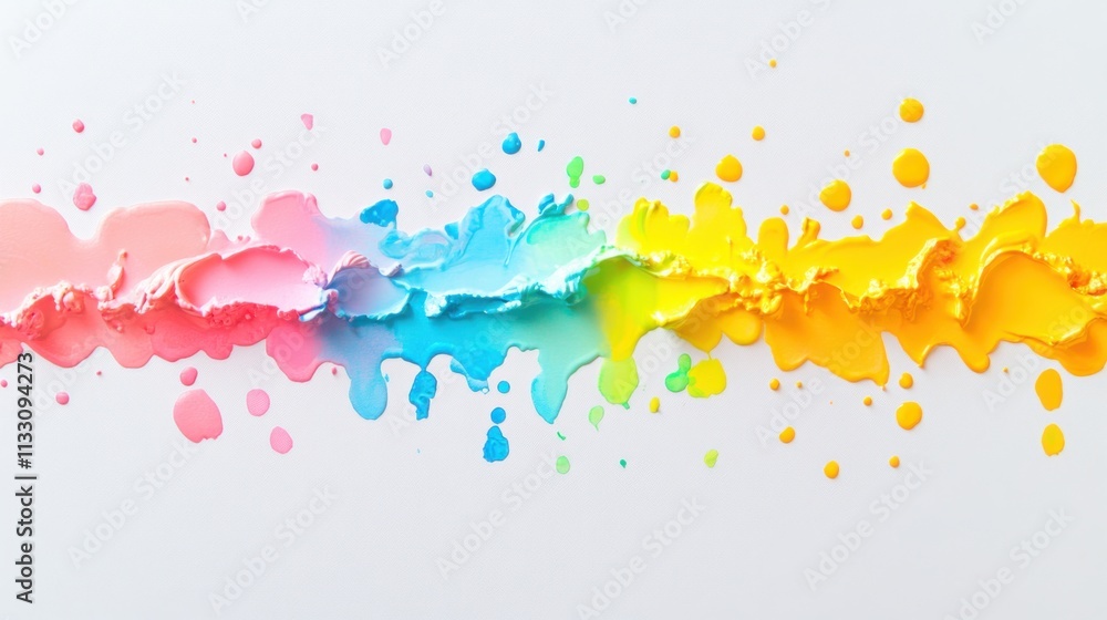 Obraz premium People joyfully throw colorful powders and water balloons, celebrating Holi with laughter. Hands are painted in vibrant hues, creating a festive atmosphere