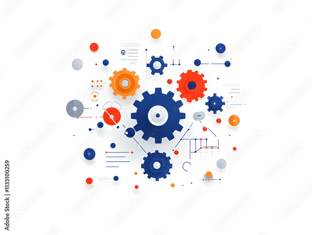 Abstract Gear Illustration Abstract Gear Illustration
