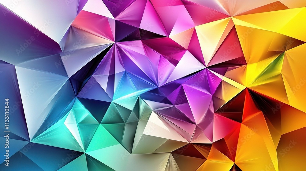 Obraz premium Colorful Abstract Modern Background with Geometric Shapes