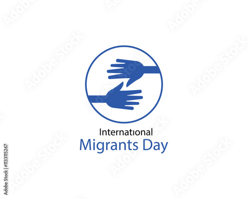 International Migrants Day icon vector design symbol illustration