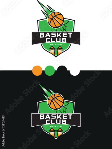 Basket club 2 - Logotype - vecteur