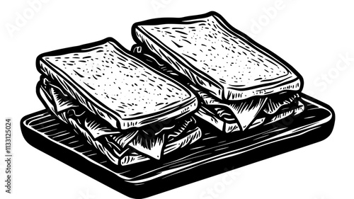 Top-down view of a food truck roof with vent and exhaust, in an urban setting, Food Digital Art