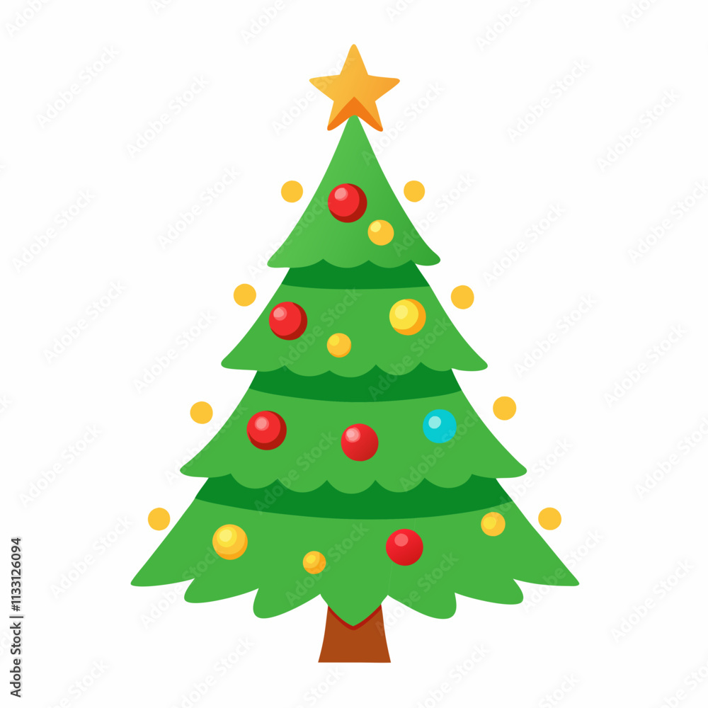 christmas tree vector white background christmas tree vector white background